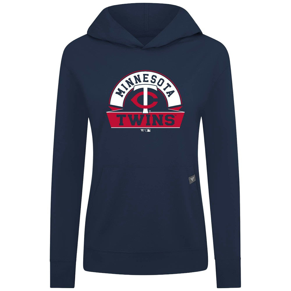 Minnesota Twins Levelwear Women's Relay Banner Arch Long Sleeve T-Shirt Hoodie | MLB Discount