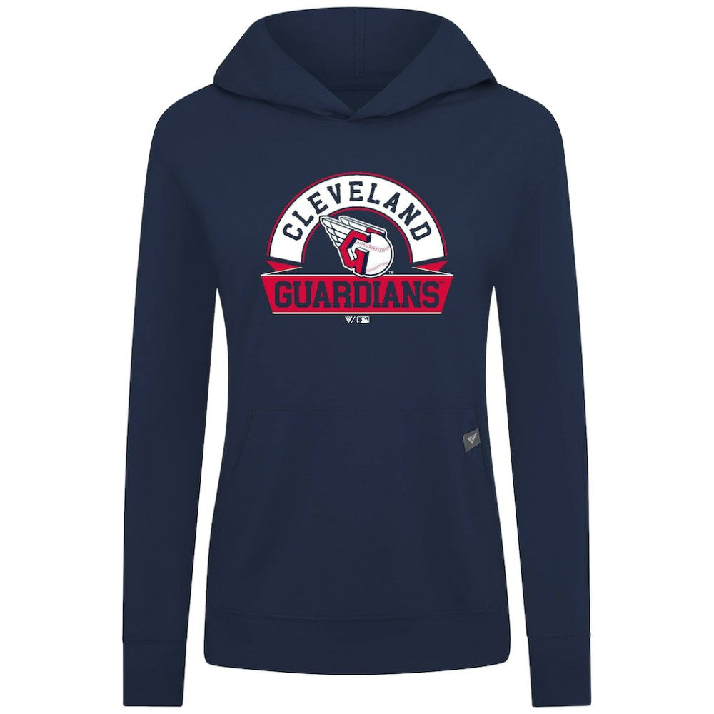 Cleveland Guardians Levelwear Women's Relay Banner Arch Long Sleeve T-Shirt Hoodie | MLB Shop