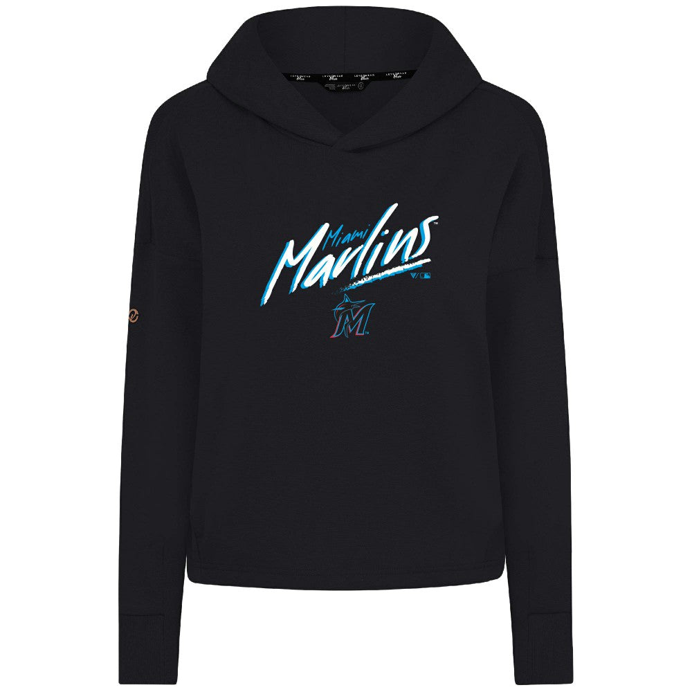 Miami Marlins Levelwear Women's Sweet Sizzle Tri-Blend Hoodie | MLB Discount