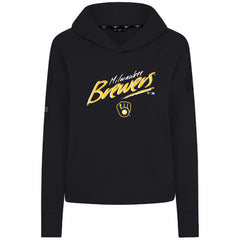 Milwaukee Brewers Levelwear Women's Sweet Sizzle Tri-Blend Hoodie | MLB Shop