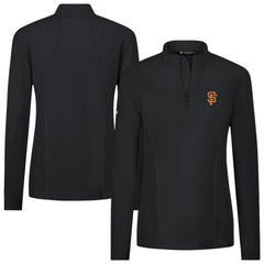 San Francisco Giants Levelwear Women's Upright Insignia 2.0 Quarter-Zip Tri-Blend Top | MLB Online