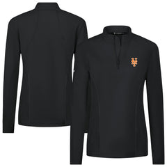 New York Mets Levelwear Women's Upright Insignia 2.0 Quarter-Zip Tri-Blend Top | MLB Sale