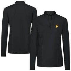 Pittsburgh Pirates Levelwear Women's Upright Insignia 2.0 Quarter-Zip Tri-Blend Top | MLB Near me