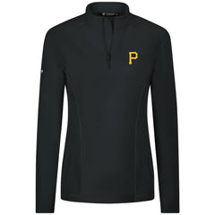 Pittsburgh Pirates Levelwear Women's Upright Insignia 2.0 Quarter-Zip Tri-Blend Top | MLB Near me