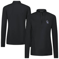 Colorado Rockies Levelwear Women's Upright Insignia 2.0 Quarter-Zip Tri-Blend Top | MLB For sale
