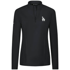 Los Angeles Dodgers Levelwear Women's Upright Insignia 2.0 Quarter-Zip Tri-Blend Top | MLB Sale
