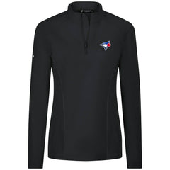 Toronto Blue Jays Levelwear Women's Upright Insignia 2.0 Quarter-Zip Tri-Blend Top | MLB Shop