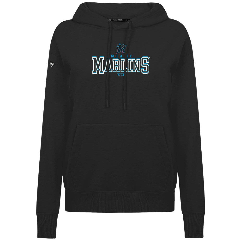 Miami Marlins Levelwear Women's Adorn Journey Hoodie | MLB Outlet
