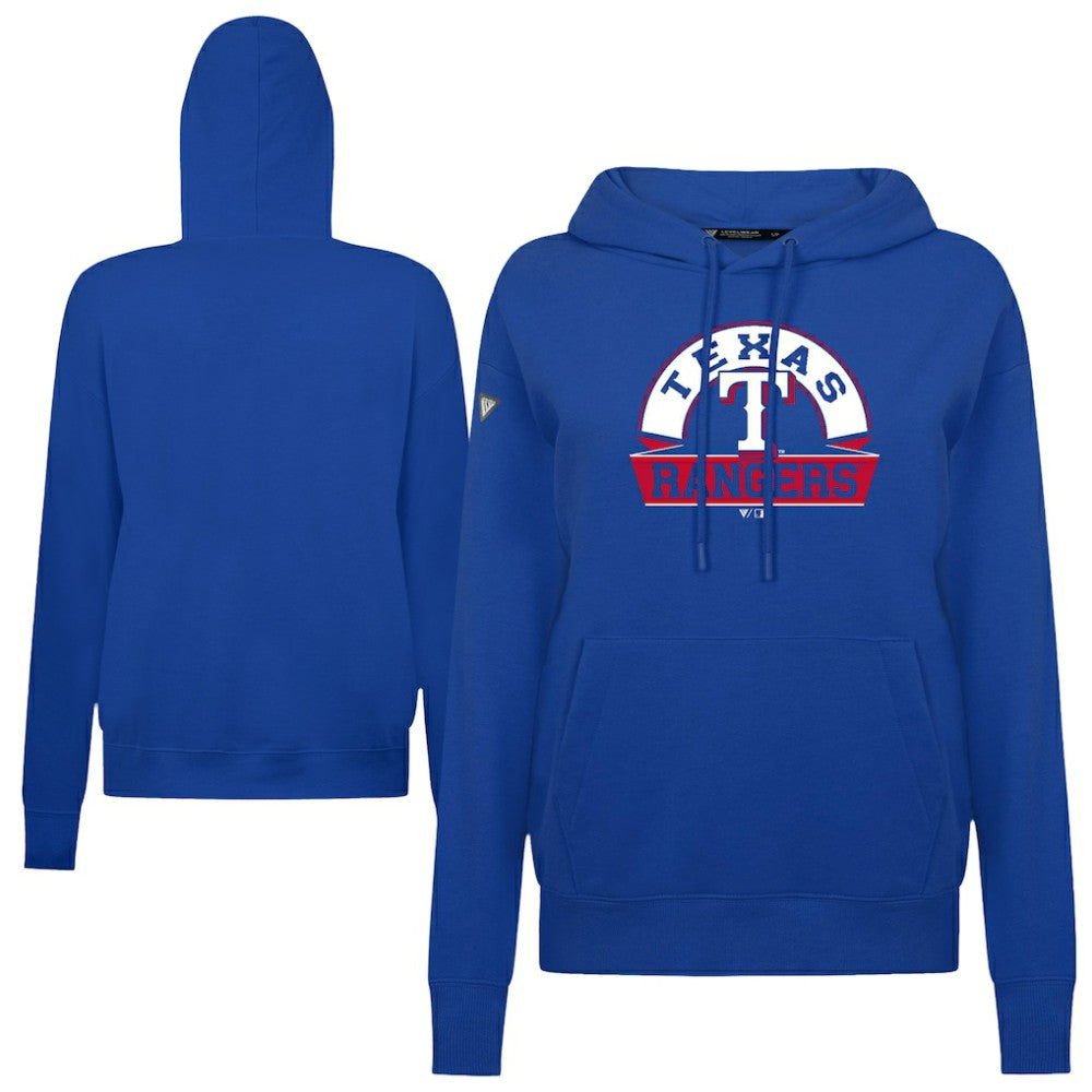 Texas Rangers Levelwear Women's Adorn Banner Arch Hoodie | MLB On Sale