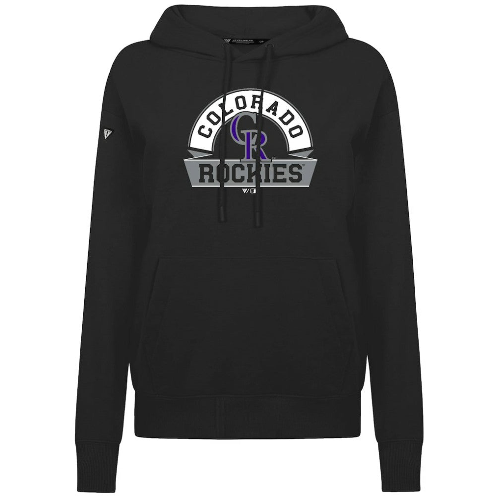 Colorado Rockies Levelwear Women's Adorn Banner Arch Hoodie | MLB Online