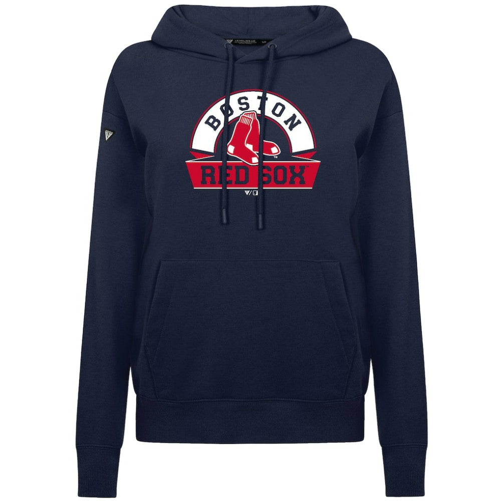 Boston Red Sox Levelwear Women's Adorn Banner Arch Hoodie | MLB Shop