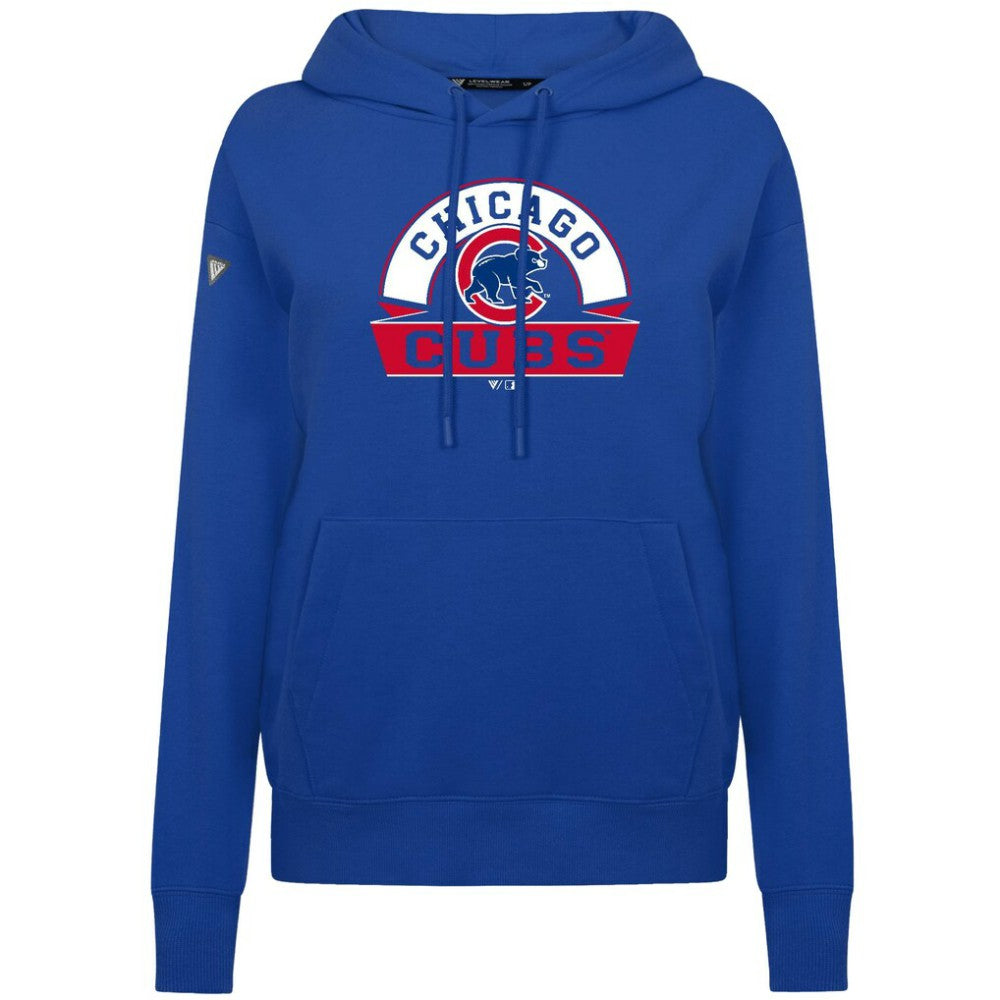 Chicago Cubs Levelwear Women's Adorn Banner Arch Hoodie | MLB Shop