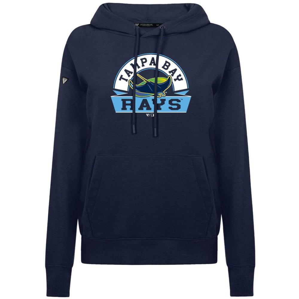 Tampa Bay Rays Levelwear Women's Adorn Banner Arch Hoodie | MLB Discount