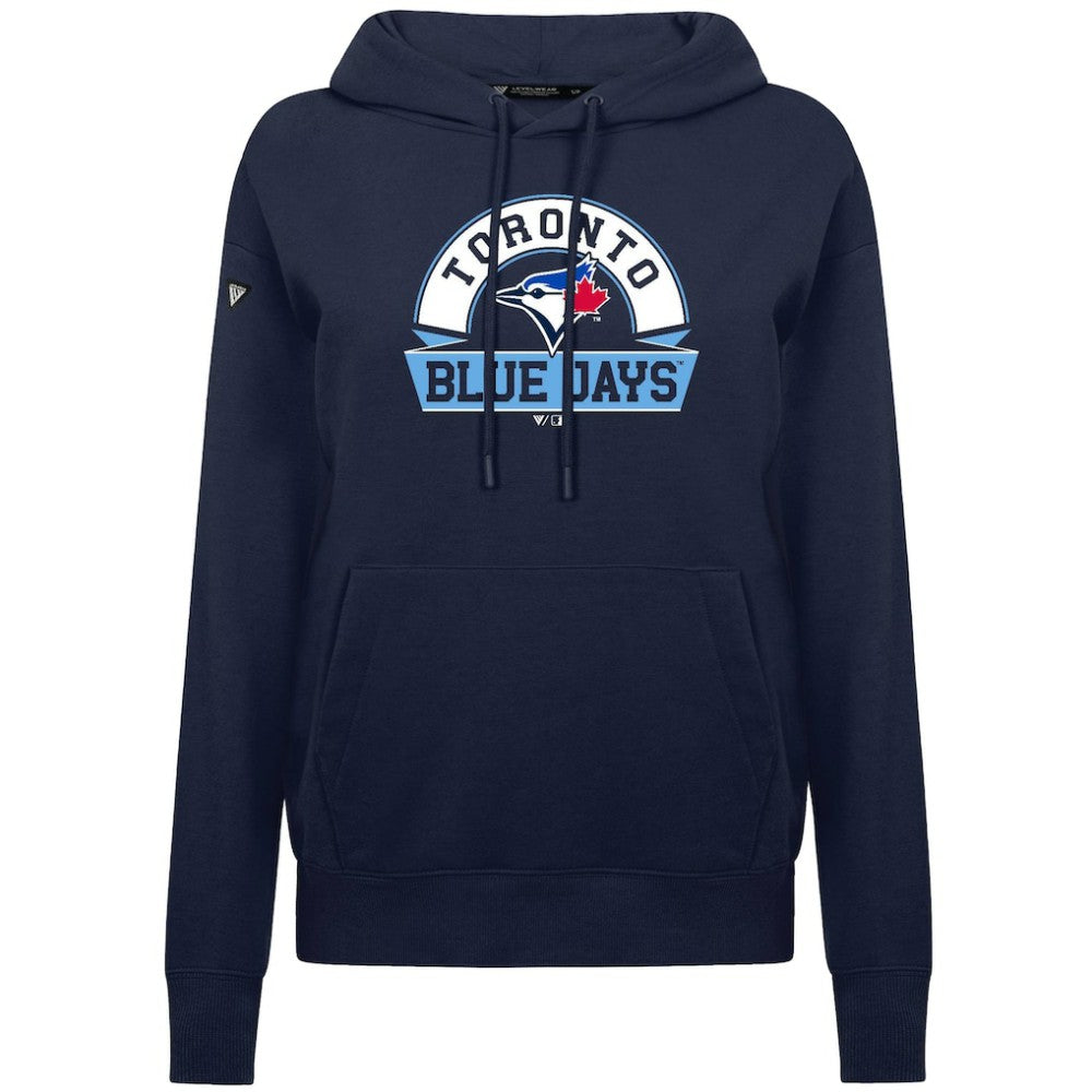 Toronto Blue Jays Levelwear Women's Adorn Banner Arch Hoodie | MLB Outlet