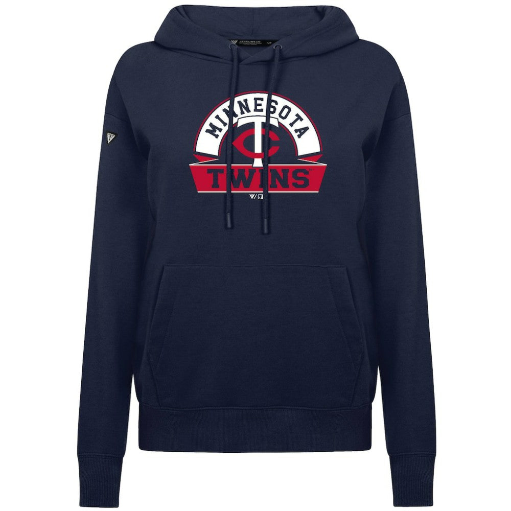 Minnesota Twins Levelwear Women's Adorn Banner Arch Hoodie | MLB Online