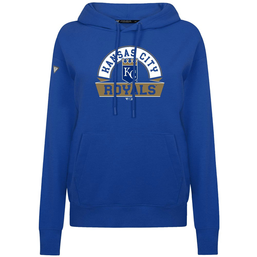 Kansas City Royals Levelwear Women's Adorn Banner Arch Hoodie | MLB Shop
