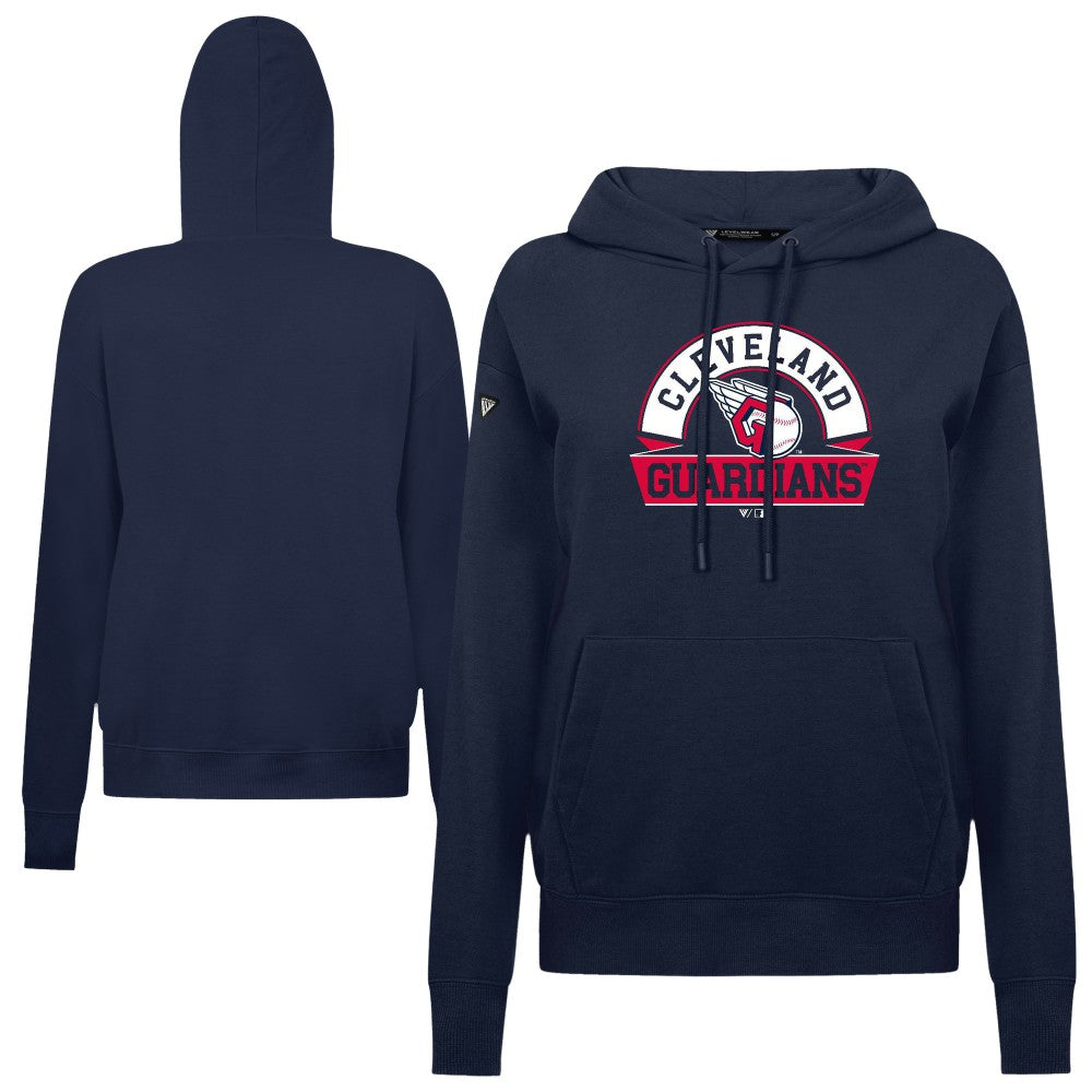 Cleveland Guardians Levelwear Women's Adorn Banner Arch Hoodie | MLB New
