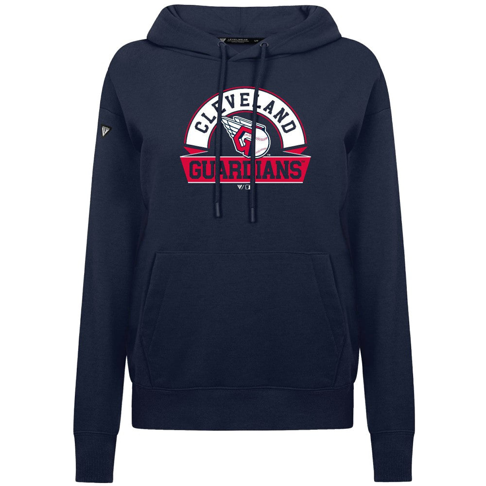 Cleveland Guardians Levelwear Women's Adorn Banner Arch Hoodie | MLB New