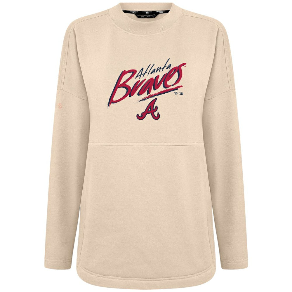 Atlanta Braves Levelwear Women's Oversized Beaudry Sizzle Top | MLB Sale