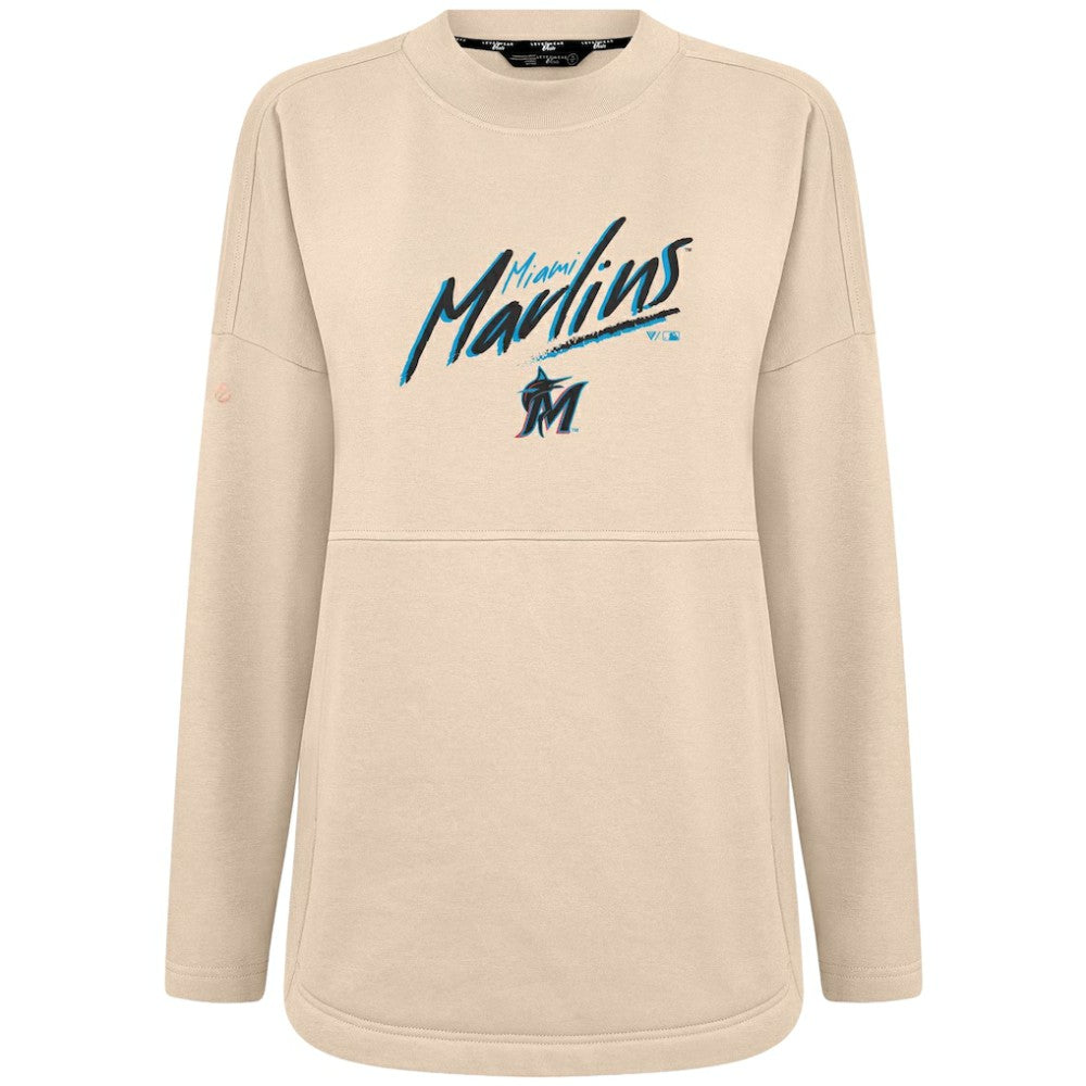 Miami Marlins Levelwear Women's Oversized Beaudry Sizzle Top | MLB On Sale