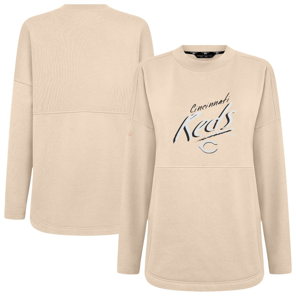 Cincinnati Reds Levelwear Women's Oversized Beaudry Sizzle Top | MLB Outlet