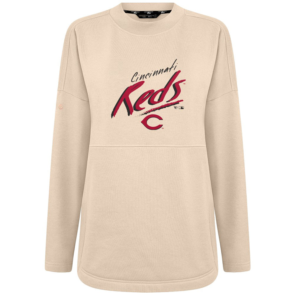 Cincinnati Reds Levelwear Women's Oversized Beaudry Sizzle Top | MLB US