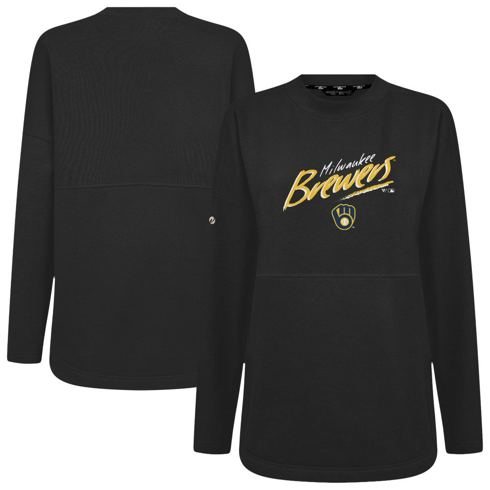 Milwaukee Brewers Levelwear Women's Oversized Beaudry Sizzle Top | MLB New