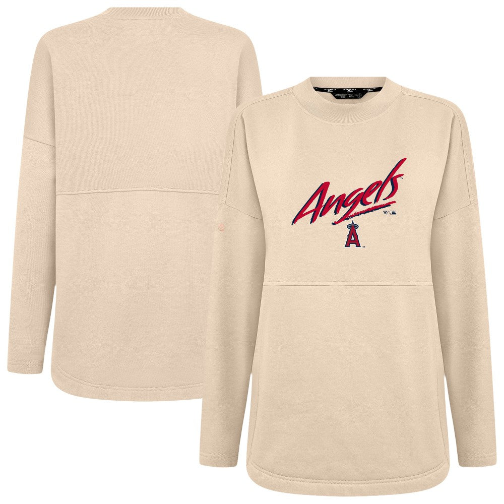 Los Angeles Angels Levelwear Women's Oversized Beaudry Sizzle Top | MLB On Sale