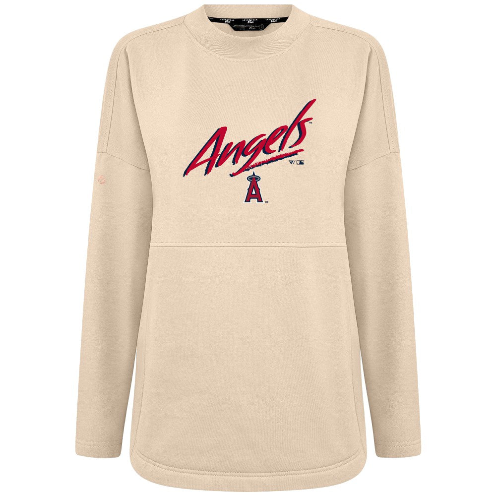 Los Angeles Angels Levelwear Women's Oversized Beaudry Sizzle Top | MLB On Sale
