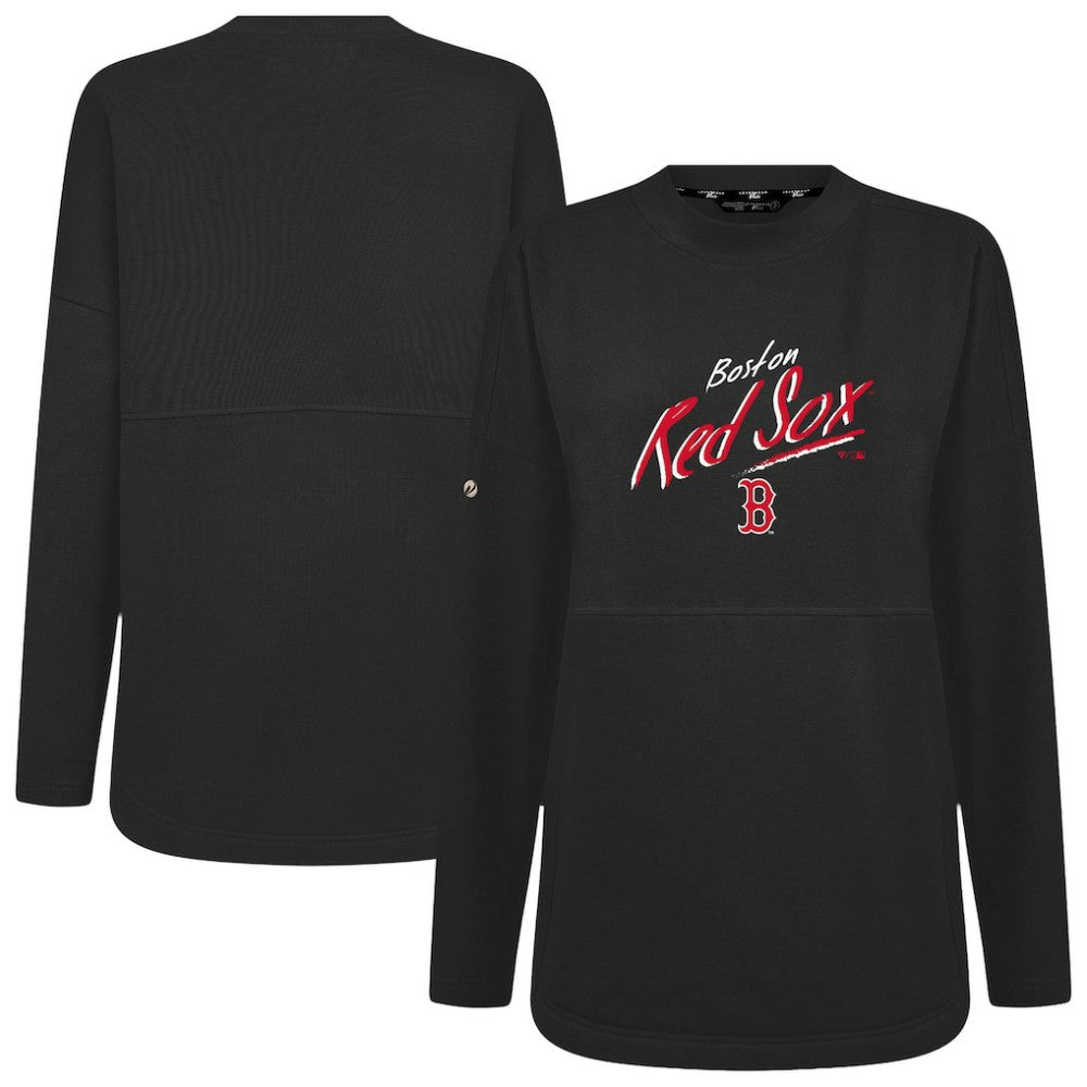 Boston Red Sox Levelwear Women's Oversized Beaudry Sizzle Top | MLB Shop
