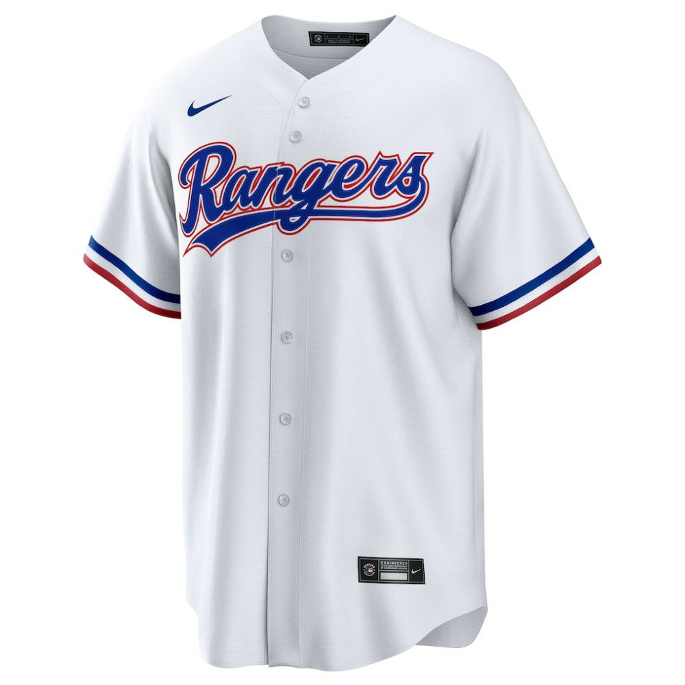 Ezequiel Duran Texas Rangers  Youth Home Replica Jersey - White