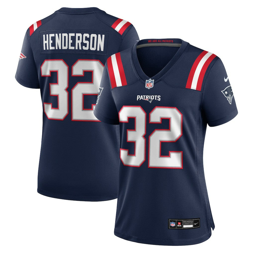 New England Patriots Nike TreVeyon Henderson  Women's Game Jersey