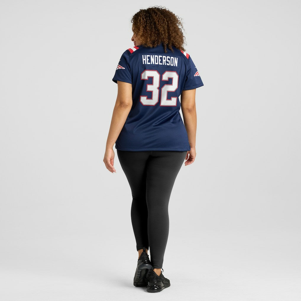 New England Patriots Nike TreVeyon Henderson  Women's Game Jersey