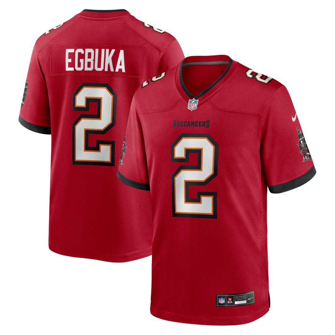 Tampa Bay Buccaneers Nike Emeka Egbuka  Team Game Jersey