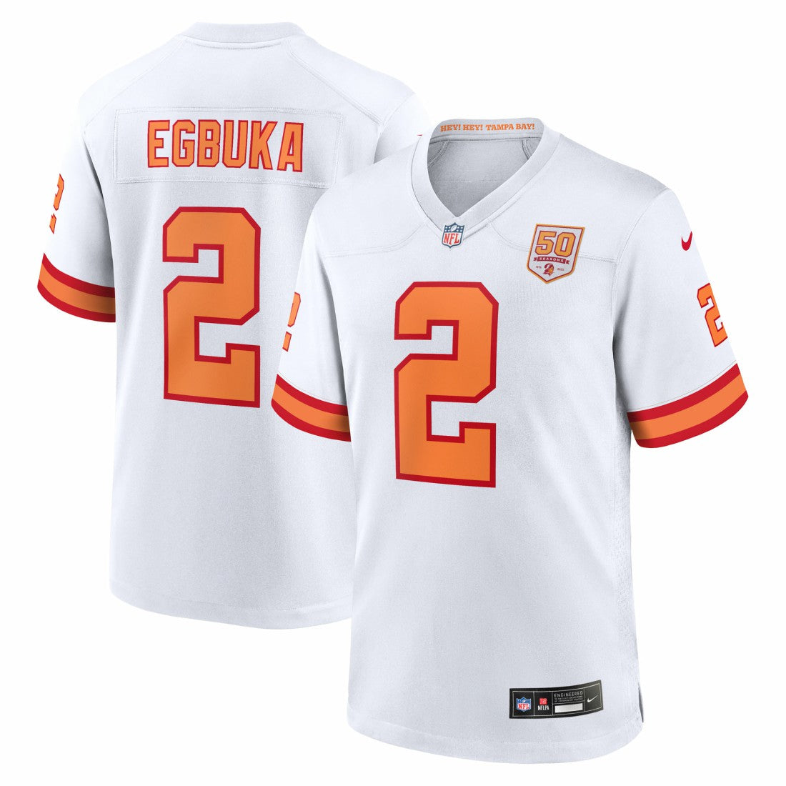 Tampa Bay Buccaneers Nike Emeka Egbuka '76  Alternate 50th Season Game Jersey