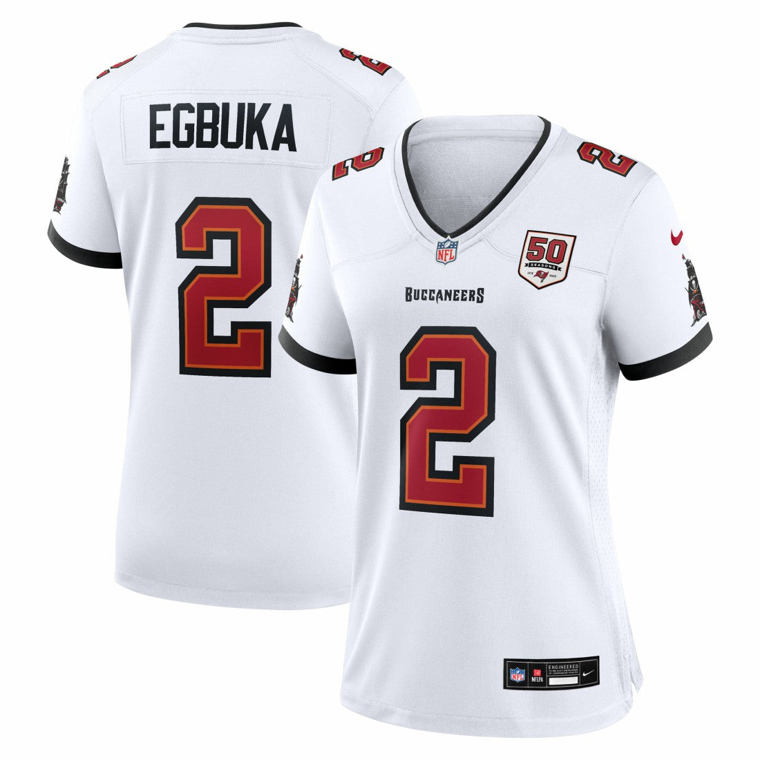 Tampa Bay Buccaneers Nike Emeka Egbuka  Women's 50th Season Game Jersey