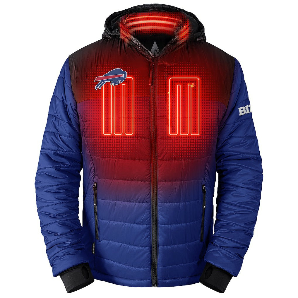 Buffalo Bills  ActionHeat 5V Battery Heated Colorblock Full-Zip Puffer Jacket