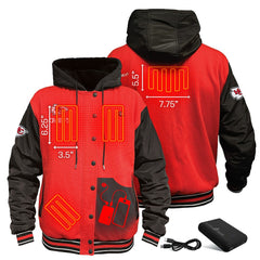 Kansas City Chiefs  ActionHeat 5V Battery Heated Full-Snap Varsity Jacket