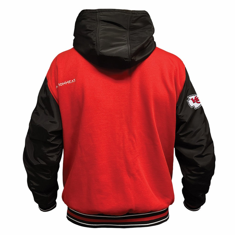 Kansas City Chiefs  ActionHeat 5V Battery Heated Full-Snap Varsity Jacket