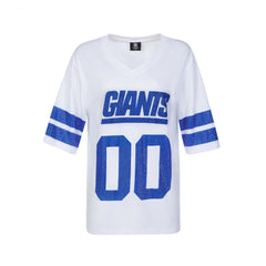 New York Giants  Cuce Women's Rhinestone V-Neck Tunic