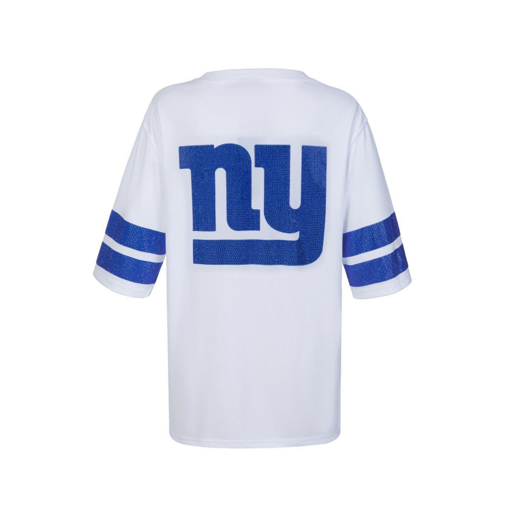 New York Giants  Cuce Women's Rhinestone V-Neck Tunic