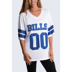 Buffalo Bills  Cuce Women's Rhinestone V-Neck Tunic