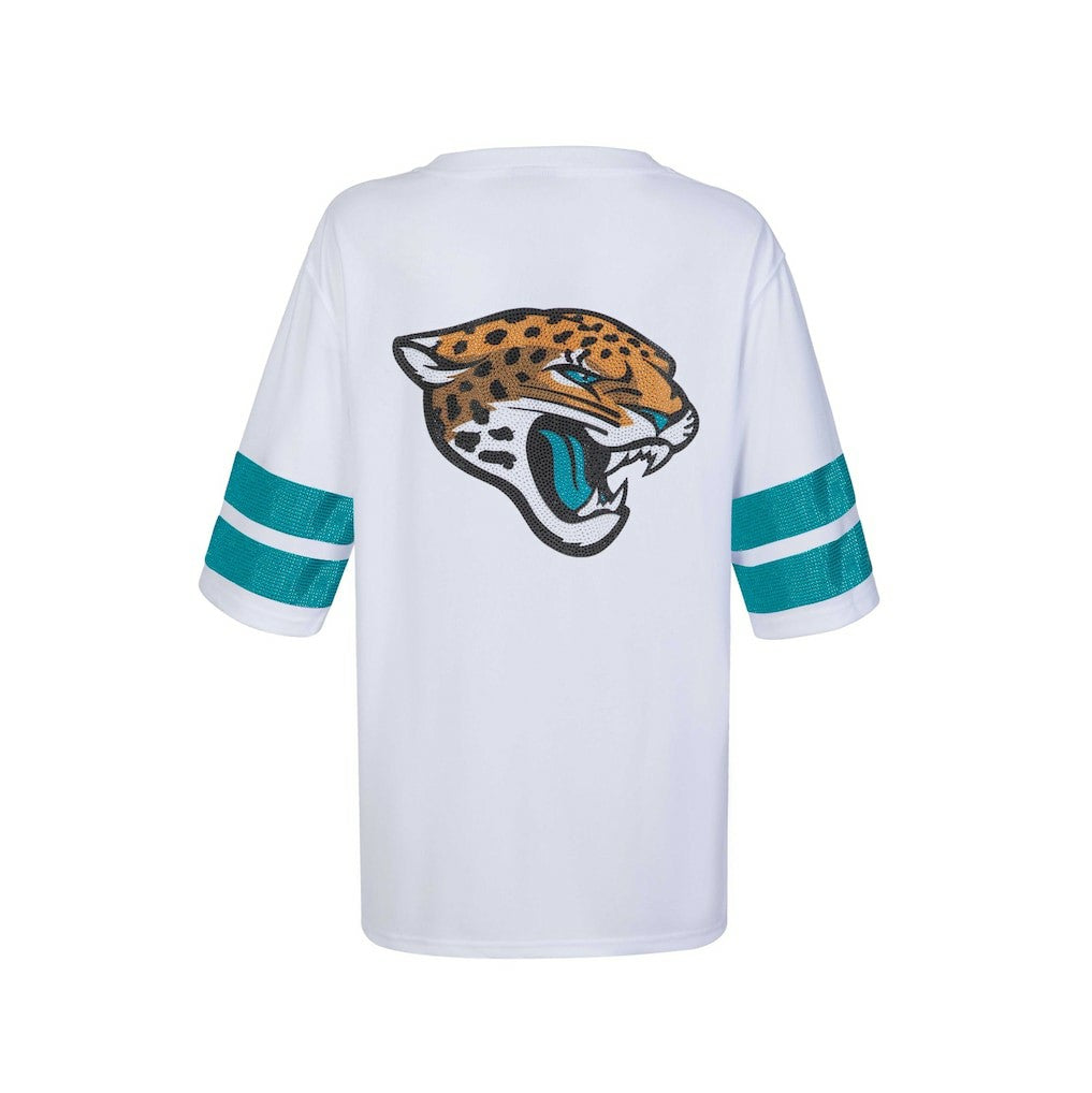 Jacksonville Jaguars  Cuce Women's Rhinestone V-Neck Tunic