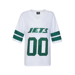New York Jets  Cuce Women's Rhinestone V-Neck Tunic