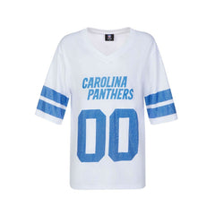 Carolina Panthers  Cuce Women's Rhinestone V-Neck Tunic