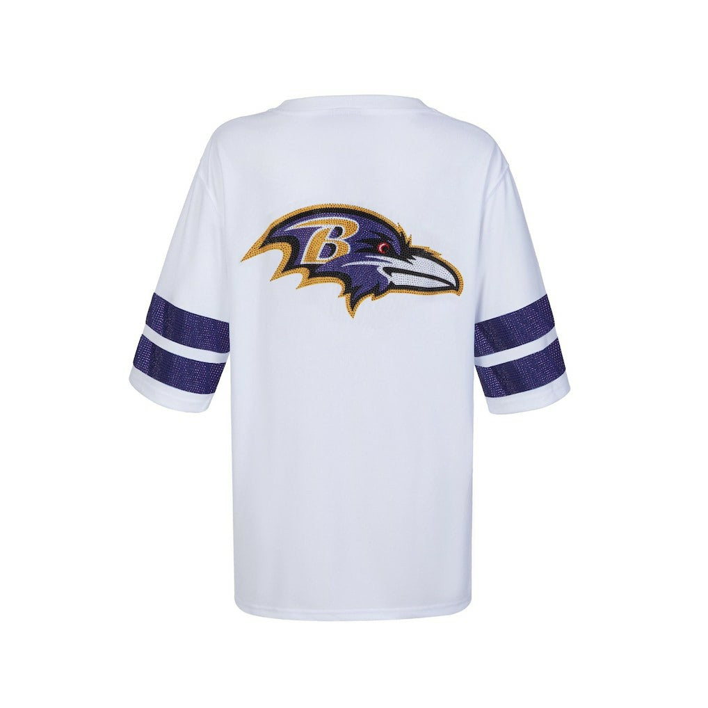 Baltimore Ravens  Cuce Women's Rhinestone V-Neck Tunic