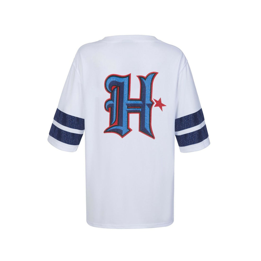 Houston Texans  Cuce Women's Rhinestone V-Neck Tunic