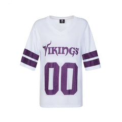 Minnesota Vikings  Cuce Women's Rhinestone V-Neck Tunic