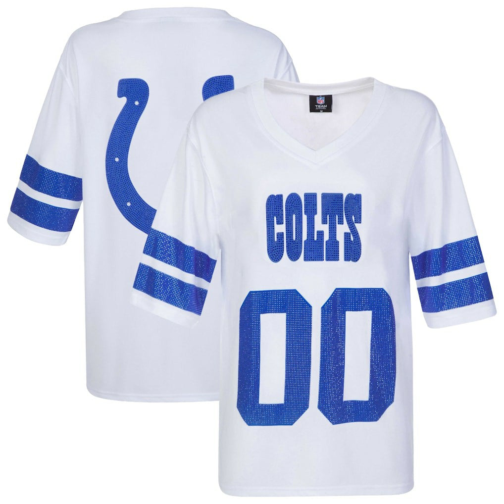 Indianapolis Colts  Cuce Women's Rhinestone V-Neck Tunic
