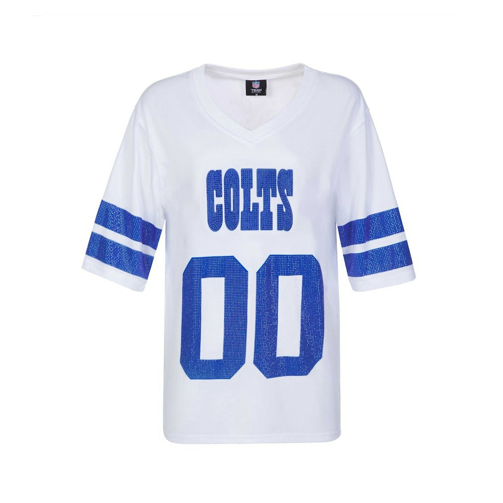 Indianapolis Colts  Cuce Women's Rhinestone V-Neck Tunic